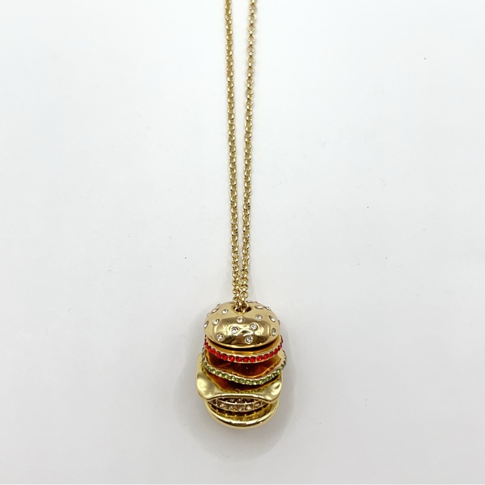 KS877-Kate Spade hamburger necklace